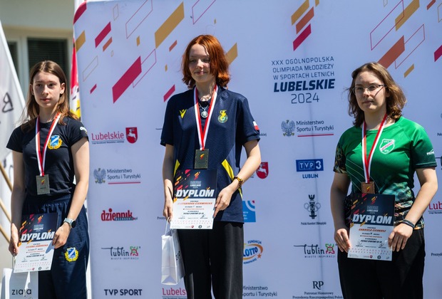 Aleksandra na podium