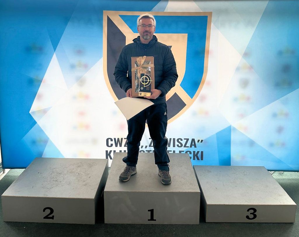 Tomasz Krzemiński na podium